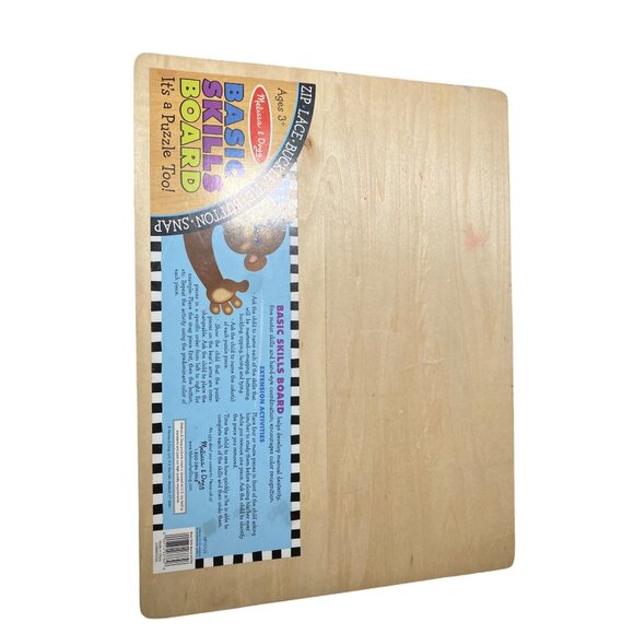 Melissa & Doug Basic Skills Puzzle Board - Wooden Educational Toy - Picture 8 of 10